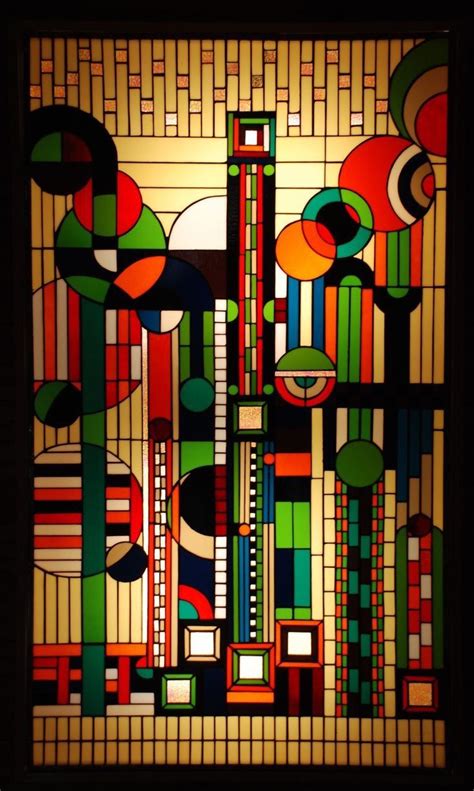 Stained Glass By Frank Lloyd Wright Stained Glass Designs Stained Glass Panels Stained Glass