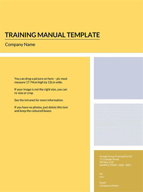 How To Plan A Training Manual Examples 20 Free Templates