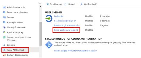 Entrar no Azure AD usando um email como ID de logon alternativa