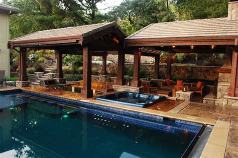 A Lavish Outdoor Living Space Lafayette Ca Traditional Pool