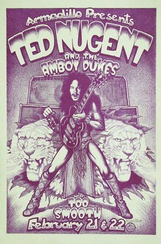 Ted Nugent Concert Posters Rock Posters Vintage Concert Posters