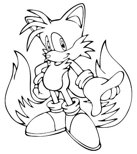 Sonic The Hedgehog Coloring Pages Tails Coloring Home 26 Best Ideas