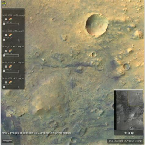 Example Of A Planetary Application Using Hrsc Mars Images Esadlrfu