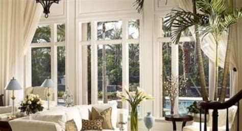 Two Story Window Treatments Living Room Decorating With White