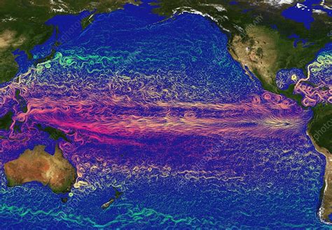 Ocean Currents In The Pacific Ocean Stock Image C0296128 Science