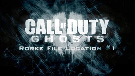 Call Of Duty Ghosts Ghosts Stories Mission 1 Rorke File Location
