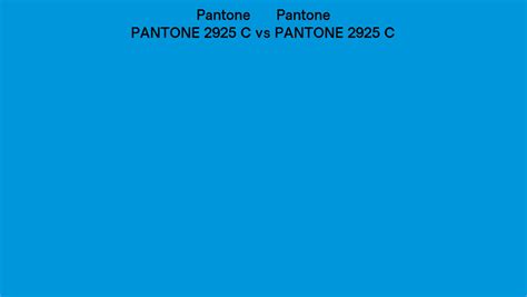 Pantone 2925 C Vs Pantone 2925 C Side By Side Comparison