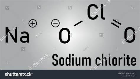 Sodium Chlorite Chemical Structure Skeletal Formula Stock Vector Royalty Free 2047613687