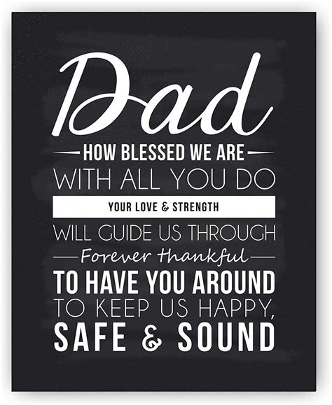 It is made of durable plastic that will not break under pressure. Amazon.com: Dad Quote Sign, Dad Gift, Best Dad Gift, Dad ...