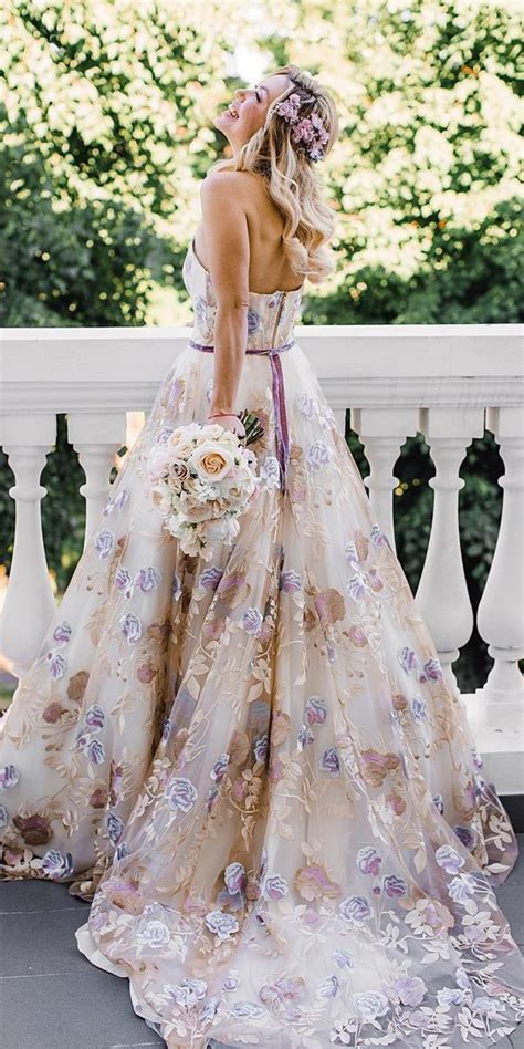 36 Ultra Pretty Floral Wedding Dresses For Brides Page 4 Of 8
