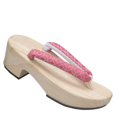 Women High Heel Geta Wooden Sandals【red Embroidery】 Foxtume