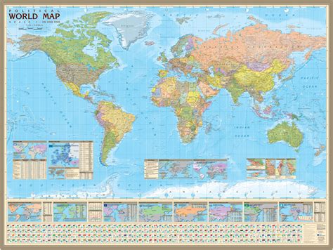 Карта мира на английском