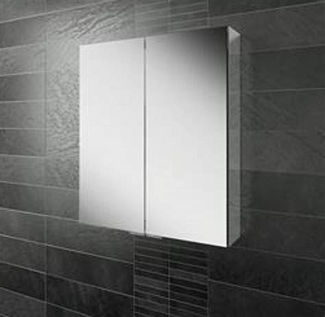Eris 60 Double Door Mirror Bathroom Cabinet With Mirrored Sizes 60 Cm