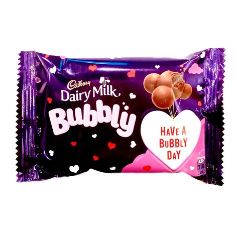 Cadbury Dairy Milk Bubbly Milk Chocolate Pouch Ubicaciondepersonas