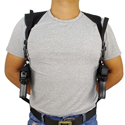 Tactical Double Draw Shoulder Holster Concealed Every Day Carry Dual