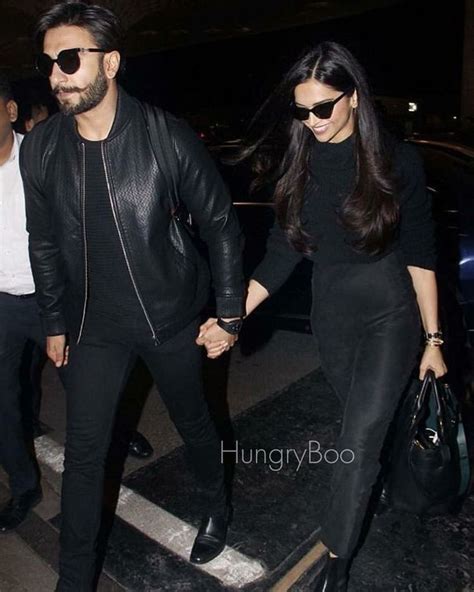 Deepika Padukone And Ranveer Singh Fly Off For Their Honeymoon From Mumbai Airport Hungryboo