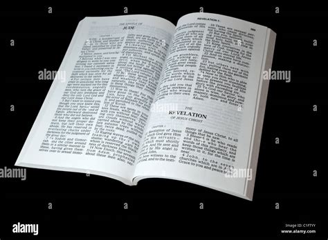 Open Bible Book Revelation Isolated Hi Res Stock Photography And Images