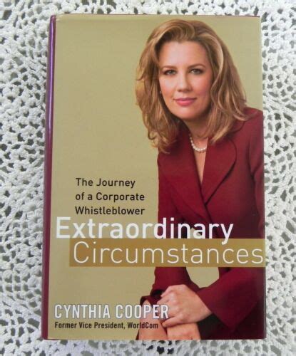 Extraordinary Circumstances By Cynthia Cooper Signed Worldcom Whistleblower Hc Ebay
