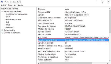 Ver La Versión De Bios Y Uefi En Windows 10