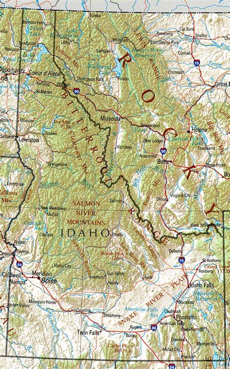 Idaho Maps And State Information