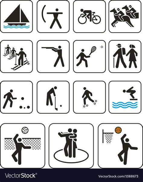 Sports Olympic Games Signs Royalty Free Vector Image