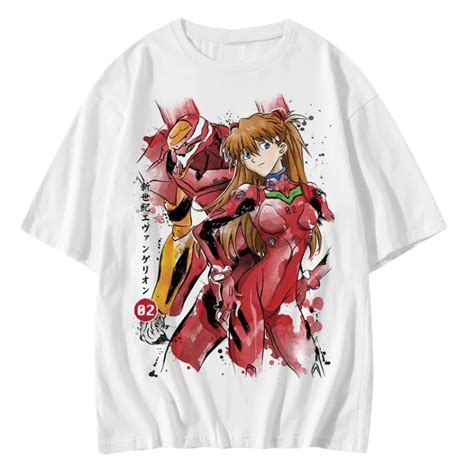 Evangelion T Shirts Asuka Langley Soryu Eva 02 Classic T Shirt Evangelion Merch