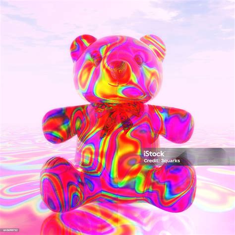 Teddy Bear Stock Illustration Download Image Now Psychedelic Teddy