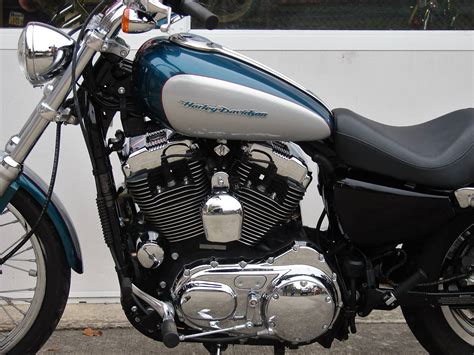 2004 Harley Davidson Xl1200c Sportster 1200 Custom Teal Blue And