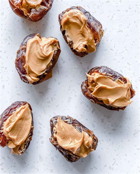 Peanut Butter Stuffed Dates Plant Based On A Budget