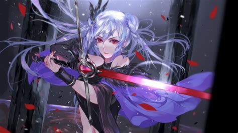 Anime Girl Warrior Fantasy Sword 4k 3840x2160 11