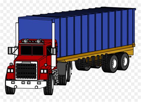 Download Hd Trucking Vector 10 Wheeler Truck Clip Art Free Clip Art