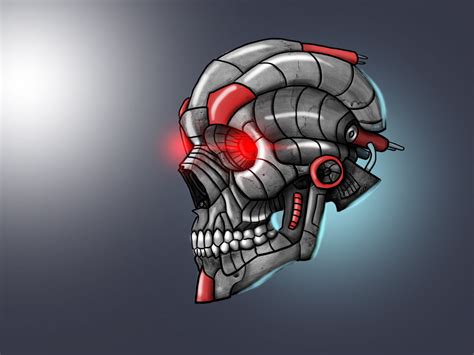 Robot Skull By Romearci On Deviantart