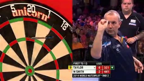 Pdc World Matchplay 2014 Second Round 9 Darter Phil Taylor Hd