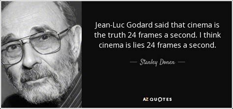 Walt kelly created the landmark comic strip pogo which combined beautiful artwork with entertaining humor. Stanley Donen quote: Jean-Luc Godard said that cinema is the truth 24 frames...
