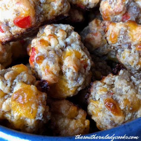 Pimento Cheese Sausage Balls The Southern Lady Cooks