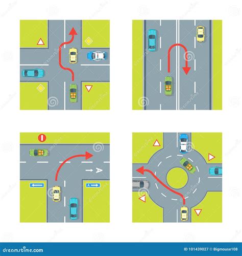 Traffic Conditions Set. Vector Stock Vector - Illustration of concept