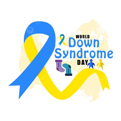 Down Syndrome Ribbon Vector Hd Images World Down Syndrome Day Vector