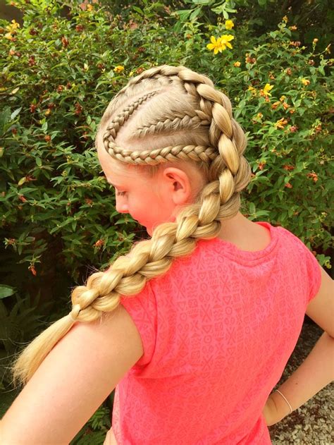 Maybe you would like to learn more about one of these? Cornrows and four strand round braid | Sweethearts hair design, Cornrows, Braids