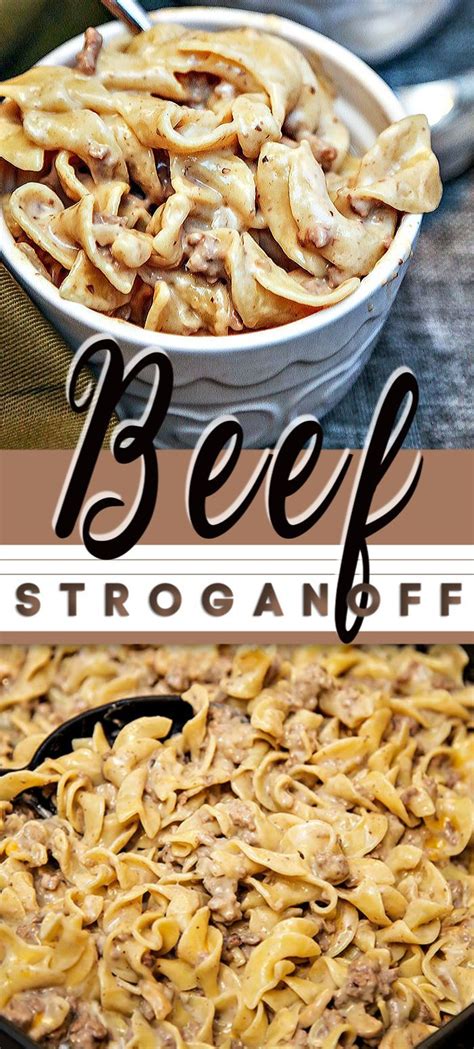 This simple and easy delicious best BEEF STROGANOFF recipe ...