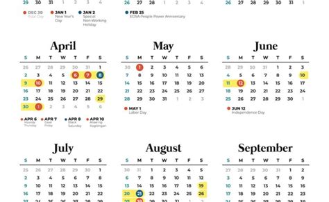 2023 Philippines Calendar With Holidays Otosection
