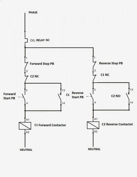 Forward Reverse Starter Control Circuit | Circuit diagram, Electrical circuit diagram ...
