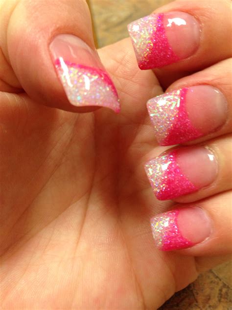 Pin By Tiffany Wold On Nails Acrylic Nail Tips Pink Glitter Nails