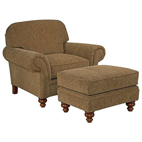 Broyhill Lara Ii Elegant Traditional Chair And Ottoman Set 6112 0