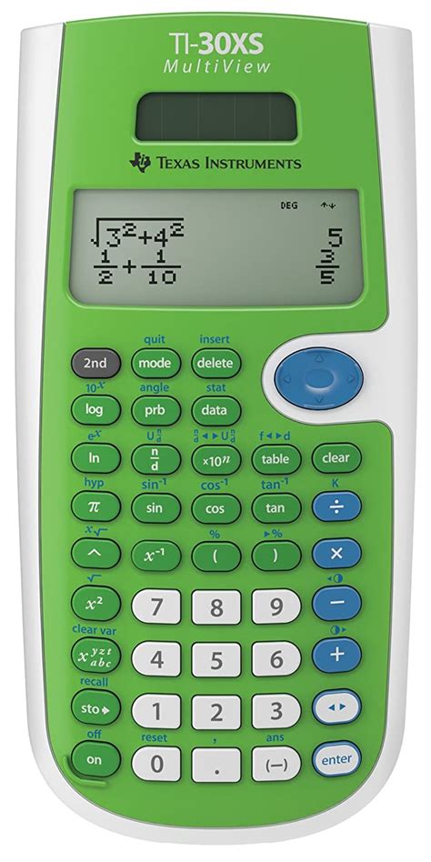 Texas Instruments Ti 30xs Multiview Scientific Calculator Lime Green