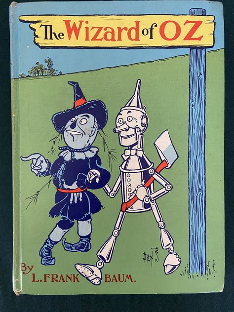Wizard Of Oz Book Denslow Blue Poster Cover Wonderful Books Of Oz