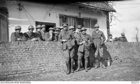 A Group Of Officers Of The 3rd Battalion Outside The Battalion