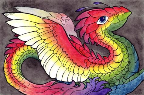 Rainbow Dragon By ~sunhawk Art Inspiration Art Deviantart
