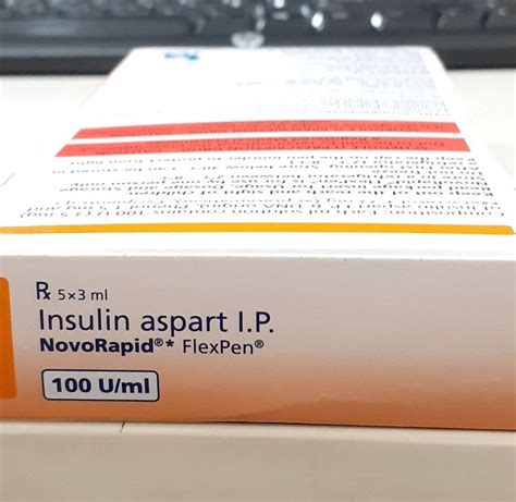 Insulin Aspart Ip Novorapid 100ml Flex Pen Box Rs 3200 Box