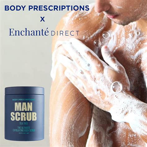 Body Prescriptions Body Scrub For Men Ultimate Exfoliating Scrub Infused With Tea Tree In Jar