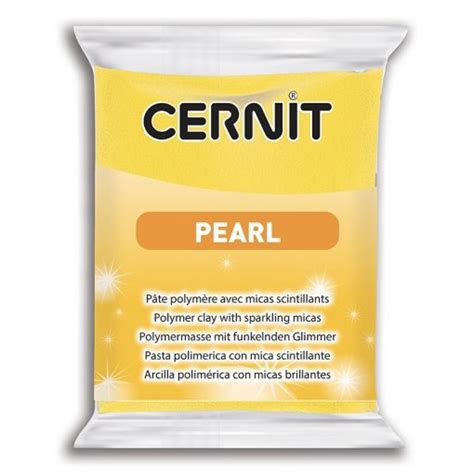 Cernit Pearl Polymer Clay 700 Yellow 56g 2wards Polymer Clay